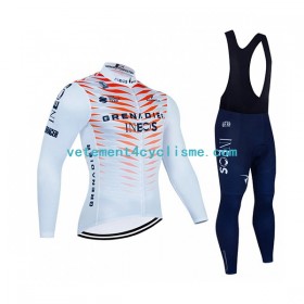 Homme Tenue Cycliste Manches Longues et Collant à Bretelles 2022 Ineos Grenadiers N004